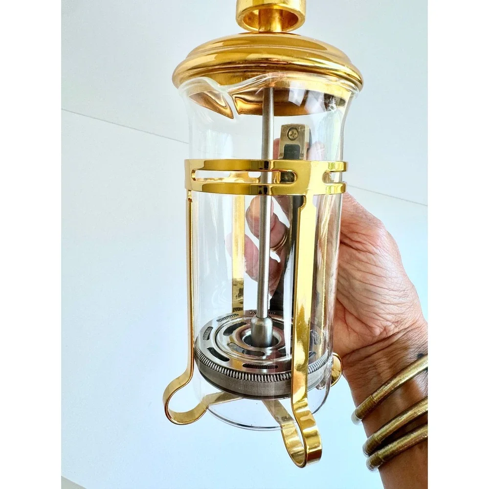 Hario TH-2 Gold French Press Coffee Maker 2 Cup Made in Japan‎ Glass